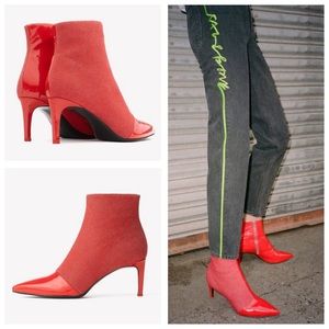 (AN-63) Rag & Bone Beha Boot In Red Denim
